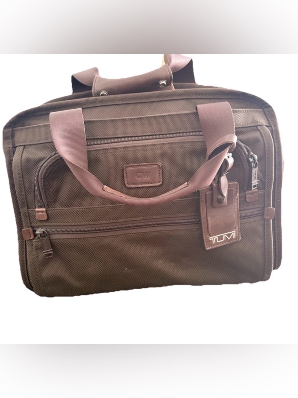 Tumi Soft Case Genuine Ballistic Nylon Satchel/Weekender Dark Brown